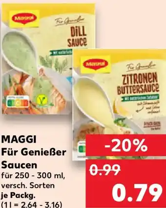 Kaufland MAGGI Für Genießer Saucen Angebot