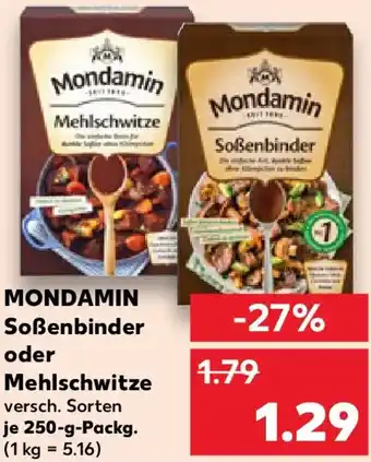 Kaufland MONDAMIN Soßenbinder oder Mehlschwitze Angebot
