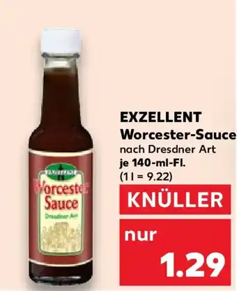 Kaufland EXZELLENT Worcester-Sauce Angebot