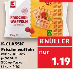 Kaufland K-CLASSIC Frischeiwaffeln Angebot