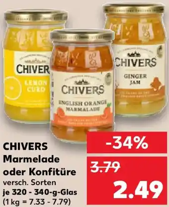 Kaufland CHIVERS Marmelade oder Konfitüre Angebot