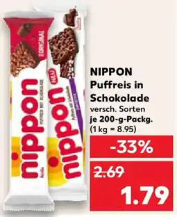 Kaufland NIPPON Puffreis in Schokolade Angebot