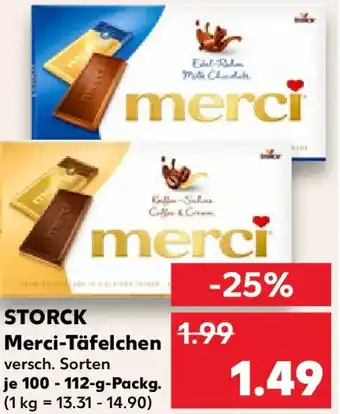 Kaufland STORCK Merci-Täfelchen Angebot