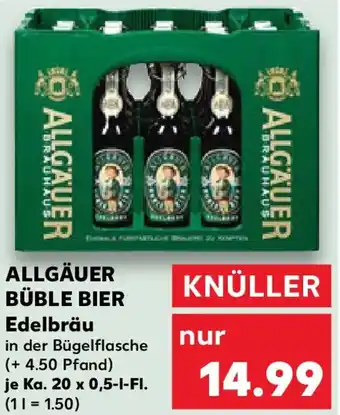 Kaufland ALLGÄUER BÜBLE BIER Edelbräu Angebot
