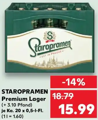 Kaufland STAROPRAMEN Premium Lager Angebot