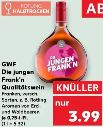 Kaufland GWF Die jungen Frank'n Qualitätswein Angebot