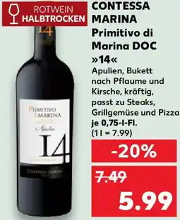 Kaufland CONTESSA MARINA Primitivo di Marina DOC 14 Angebot