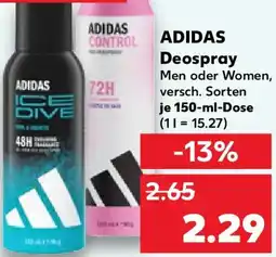 Kaufland ADIDAS Deospray Angebot