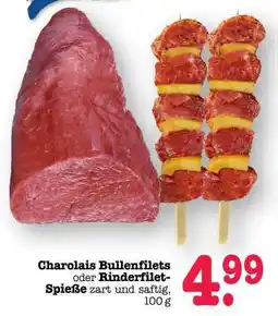 Scheck-in-Center Charolais Bullenfilets oder Rinderfilet-Spieße Angebot