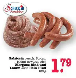 Scheck-in-Center Salsiccia Angebot
