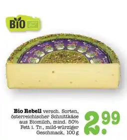 Scheck-in-Center Bio Rebell Angebot