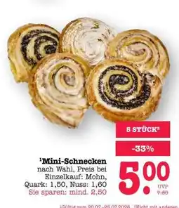 Scheck-in-Center Mini-Schnecken Angebot