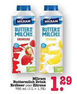Scheck-in-Center Milram Buttermilch Drink Angebot
