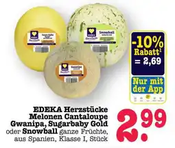 Scheck-in-Center EDEKA Herzstücke Melonen Angebot
