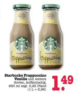 Scheck-in-Center Starbucks Frappuccino Vanilla Angebot