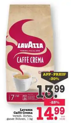 Scheck-in-Center Lavazza Caffé Crema Angebot