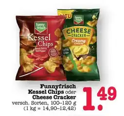 Scheck-in-Center Funnyfrisch Kessel Chips oder Cheese Cracker Angebot