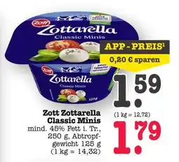 Scheck-in-Center Zott Zottarella Classic Minis Angebot