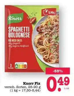 Scheck-in-Center Knorr Fix Angebot