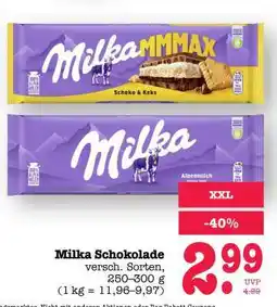 Scheck-in-Center MILKA Schokolade Angebot