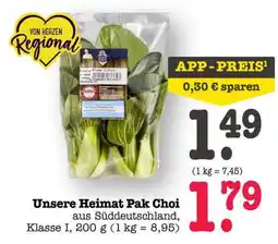 Scheck-in-Center Unsere Heimat Pak Choi Angebot