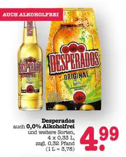 Scheck-in-Center Desperados Angebot