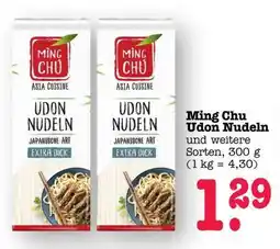 Scheck-in-Center Ming Chu Udon Nudeln Angebot