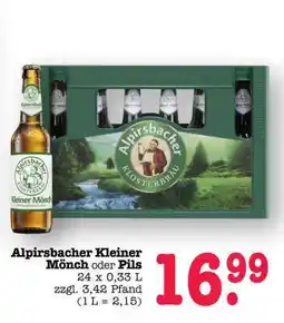 Scheck-in-Center Alpirsbacher Kleiner Mönch oder Pils Angebot