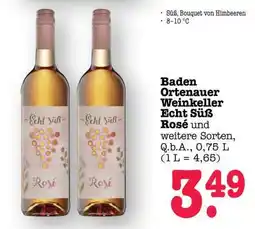 Scheck-in-Center Baden Ortenauer Weinkeller Echt Süß Rosé Angebot