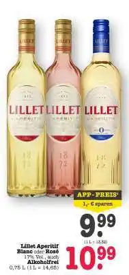 Scheck-in-Center Lillet Aperitif Blanc oder Rosé Angebot