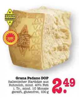 Scheck-in-Center Grana Padano DOP Angebot