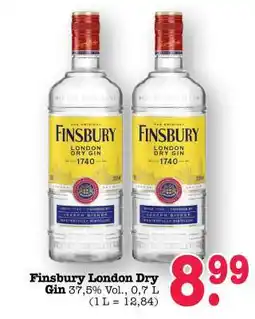 Scheck-in-Center FINSBURY London Dry Gin Angebot