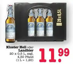 Scheck-in-Center Kloster Hell oder Landbier Angebot