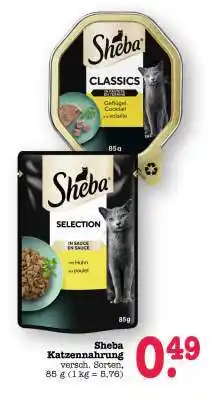 Scheck-in-Center SHEBA Katzennahrung Angebot