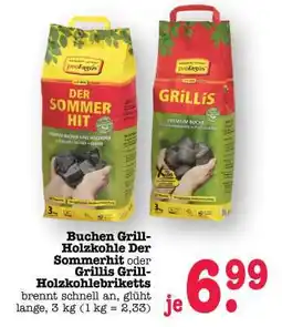 Scheck-in-Center Buchen Grill-Holzkohle Der Sommerhit oder Grillis Grill-Holzkohlebriketts Angebot
