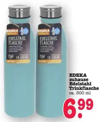 Scheck-in-Center EDEKA zuhause Edelstahl Trinkflasche Angebot