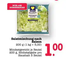 Scheck-in-Center EDEKA Herzstücke Eisbergsalat Angebot