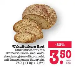 Scheck-in-Center Urkulturkorn Brot Angebot