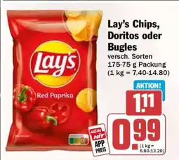 HIT Lay’s Chips, Doritos oder Bugles Angebot
