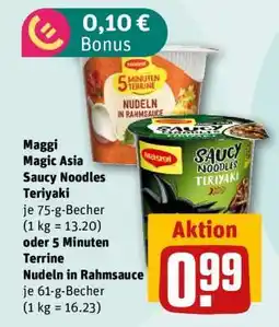 nahkauf Maggi Magic Asia Saucy Noodles Teriyaki Angebot