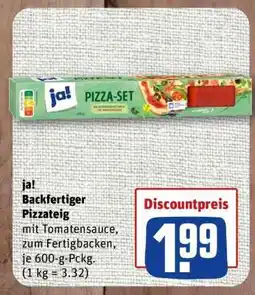 nahkauf ja! Backfertiger Pizzateig Angebot