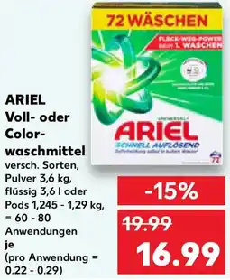 Kaufland ARIEL Voll- oder Colorwaschmittel Angebot