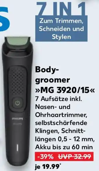 Kaufland Philips Bodygroomer MG 3920/15 Angebot