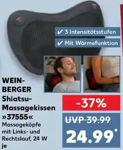 Kaufland WEINBERGER Shiatsu Massagekissen 37555 Angebot