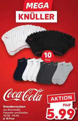 Kaufland Coca-Cola Sneakersocken Angebot