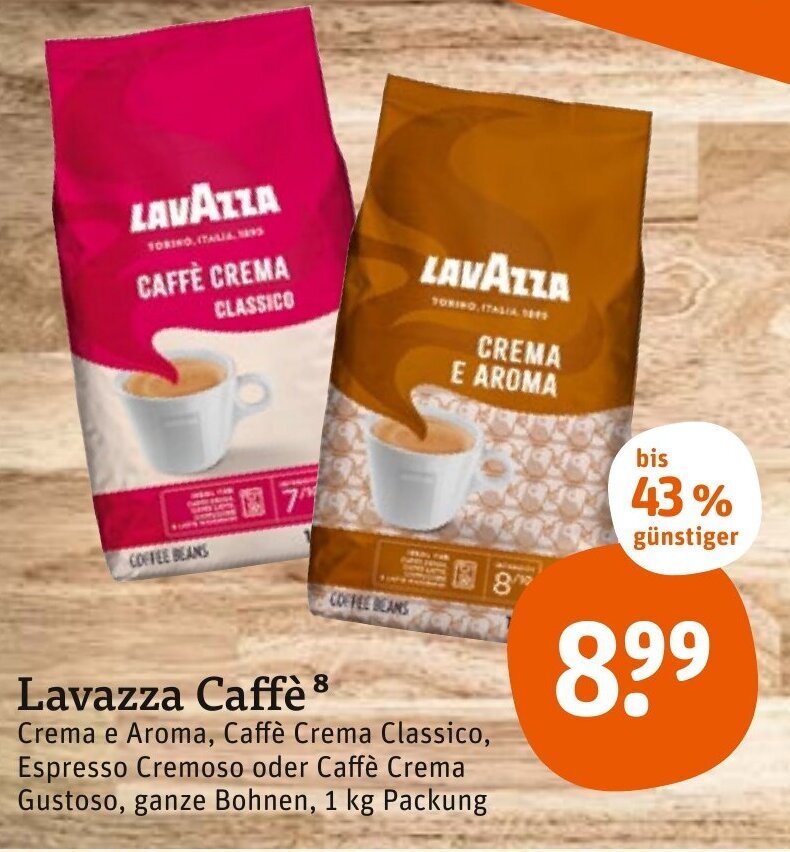Lavazza Caffè 1kg Angebot bei tegut
