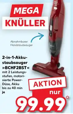Kaufland Bosch 2-in-1-Akkustaubsauger BCHF2BST Angebot