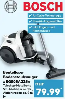 Kaufland Bosch Beutelloser Bodenstaubsauger BGS05A225 Angebot