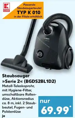 Kaufland Bosch Staubsauger Serie 2 (BGDS2BL1D2) Angebot