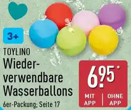 Aldi Nord TOYLINO Wiederverwendbare Wasserballons Angebot